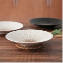 5 Piece Handmade Japanese Minoyaki Striped Pasta Plates | Black & White Plates with Wabi Sabi Modern Tokusa - Chic Elegant Dinnerware Set
Seller details