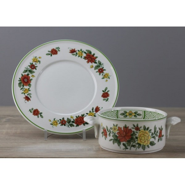 Villeroy & Boch Summerday Suppentasse mit Unterteller / Untertasse TOP
Seller details