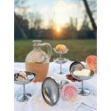 Remy Letang set of 6 stainless steel ice-cream cups French  vintage 70 coupes sur pied inox 18/10 glossy