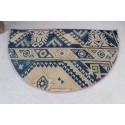 Rug Doormat, Half Round Doormat, Semicircle Entrance Doormat, 19x24 Washable Doormat, Vintage Doormat, Antique Rug, Decorative Rugs,