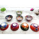 Set of 3 Large Handmade Ceramic Bowls  Embossed HandPainting Pasta Rice Sauce Soup Serving Turkish Pottery Decorative New Home Moving Gift