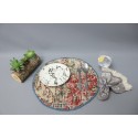Kilim Supla, Dining Accessory, Table, Red Coaster, Rug Placemat, Table Decor Placemat, Antique Rug Placemat,