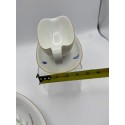 Heinrich H&C Selb Bavaria Sommer Wild Grass Butterflies Sauce boat, attached underplate and Oval Serving Bowl