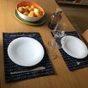 Set de table en coton japonais, doublé
