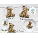 Teddy Bear Children's Plate set, Watercolor Teddy Bear Children's Personalized Melamine Plate Set, Birthday Gift, Baptism Gift
Seller details