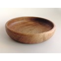 Children's plate in walnut wood, food-safe, ecological and robust