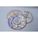 Dining Accessory, Kitchen Decor, Table, Blue Supla, Rug Supla, Washable Placemat, Round Placemat, Decorative Placemat,