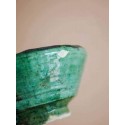 Moroccan Vintage Tamegroute Green Glazed Copper Trimmed Nesting Bowls S, M, L, Handmade Ceramic Serving Bowl, Home Decor Pottery