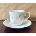 Vintage Ballerina Mauve China Made in Japan with Pink Lillies PIECES SOLD SEPARATELY retro fine china kitchen decor floral plates bowl cup.