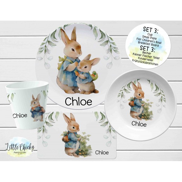 Peter Rabbit Personalized Plate Set, Cup, Bowl, Melamine Plate Set, Christmas Gift, Easter Gift, Birthday Gift, First Birthday, Baby Shower
Seller details