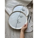 Modern Picasso face dinnerware set, Stoneware dinner side snack plates,  Salad pasta soup bowls, Serving tableware, Ceramic Art by Manya
Seller details