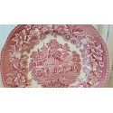 Enoch Wedgwood Tunstall Avon Cottage Ceramic Red Transfer Underglaze Tableware Plate Dinner Plate Soup Plate Breakfast Plate Cake Plate