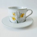 Block Spal Daffodil Dinnerware, 1983 Watercolors by Mary Lou Goertzen, Made in Portugal, Dinner Party, Spring Garden Dishes, Wedding Gift