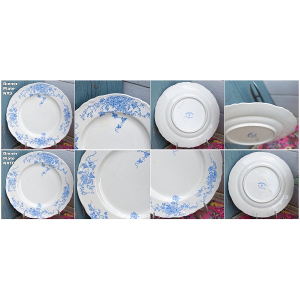 Late 1800s/Early 1900s ~ French Antique IRONSTONE Transferware Dinner Plate ~ Made by LONGCHAMP ~ "MAKHAROV" motif ~ Faience Terre de fer
Seller details