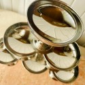Remy Letang set of 6 stainless steel ice-cream cups French  vintage 70 coupes sur pied inox 18/10 glossy
