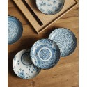 Set of 5 Traditional Japanese Appetizer/ Bread Plates -Classic Floral Arabesque & Scallop Edge - Sometsuke Blue White Tableware Gift Set
Seller details