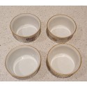 Vintage Royal Worcester Porcelain Ramekins, Olive, Gold, Gilt edged,  Oven to table, Very good condition