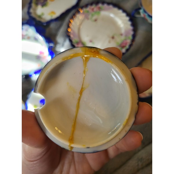 Japan Hand Painted Antique Dish Lot (16)