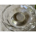 French vintage small cup in silver sterling and crystal, handmade, Minerva stamp