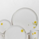 Large Ceramic Dinner Plate, 1 Piece, Inspired by Wildflowers, Wildflowers Main Course Plate, Kitchen Pottery Gift, Tableware, Jewish Holiday