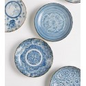 Set of 5 Traditional Japanese Appetizer/ Bread Plates -Classic Floral Arabesque & Scallop Edge - Sometsuke Blue White Tableware Gift Set
Seller details