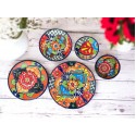 Hand-Painted Talavera Dinnerware Set | 13-Piece Mexican Pottery Collection