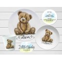 Teddy Bear Children's Plate set, Watercolor Teddy Bear Children's Personalized Melamine Plate Set, Birthday Gift, Baptism Gift
Seller details