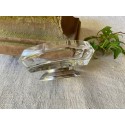 French vintage small cup in silver sterling and crystal, handmade, Minerva stamp