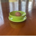 Vintage Melamine Dishes, 2 Small Bowls with 3 Small Plates, Lime Green Dishes - Egg not included!