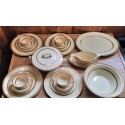 Johnson Brothers- "Victorian" gold rimmed dinner setting