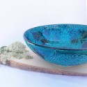 Handmade Turquoise Ceramic Bowls, that add the difference to modern life with traditional design, Ramen bowl, Salad Plate, Mother's day gift