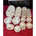 Royal Albert Moss Rose Dinner Plates,Salad Plates,Soup Coupes,Cereals Bowls,Dessert Bowls,Tureens,Gravy Boats,Salt&Pepper Shaker