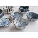 10 Piece Nordic Japanese Condiment Bowl/ Appetizer Plate Set with Modern Stripes Floral Patterns | Blue White Petite Olive Dish in Gift Box
Seller details