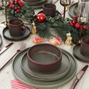 Handmade Organic Ceramic 40 Piece Dinner Set for 8 Persons