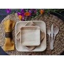 Disposable bamboo Palm Leaf Plate compostable - Eco Friendly - Biodegradable