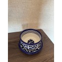 Moroccan dinner service in Fes porcelain: tureen, 4 bowls, 4 plates, 1 tagine, 1 gift glass. Handmade 100% organic