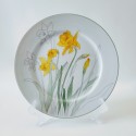 Block Spal Daffodil Dinnerware, 1983 Watercolors by Mary Lou Goertzen, Made in Portugal, Dinner Party, Spring Garden Dishes, Wedding Gift