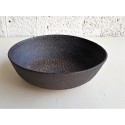 Black Ceramic Bowl,handmade textured ceramic