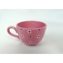 Gmundner Keramik Porcelain Austria 4 Pink Enamel Flowers 2 5/8" Cup & Saucer Set
Seller details