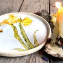 Irises plate porcelain  plate with circle design, iris flowers, iris fields summer flowers
Seller details