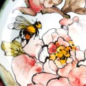 Pink peony plate, handmade dinnerware, personalized dish, ceramic plate, rustic dinnerware, handmade pottery, decorative plate
Seller details