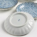 Set of 5 Traditional Japanese Appetizer/ Bread Plates -Classic Floral Arabesque & Scallop Edge - Sometsuke Blue White Tableware Gift Set
Seller details