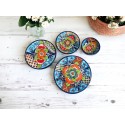 Hand-Painted Talavera Dinnerware Set | 13-Piece Mexican Pottery Collection