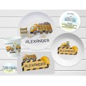 Construction Vehicles Children's Plate set, Personalized Plate, Cup, Melamine Plate, Baptism Gift, Birthday Gift, First Birthday, Baby Gift
Seller details