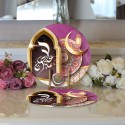 Ramadan Placemats (Set of 4), Ramadan Mubarak Table Mat, Islamic Calligraphy Underplate, Round Dining Mat, Eid Home Tableware Dining Decor