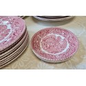 Enoch Wedgwood Tunstall Avon Cottage Ceramic Red Transfer Underglaze Tableware Plate Dinner Plate Soup Plate Breakfast Plate Cake Plate