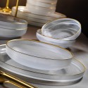 Handmade Organic Glass 18 Piece Dinner Set for 6 Persons