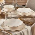 Handmade Organic Porcelain Dinnerware Sets Gold