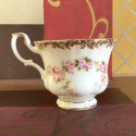 Royal Albert Dimity Rose Five Piece Dinnerware Set, Bone China England Wedding Gift Bridal Shower