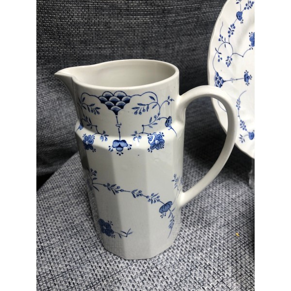Myott Finlandia Staffordshire Dinner, desert plates, cereal bowls, saucers, mugs, pitcher, tea pots, creamer, salt, pepper shaker